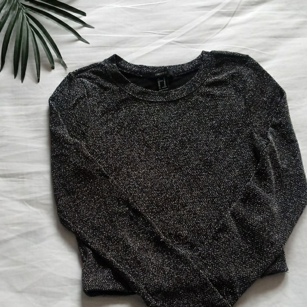 Metallic crop top